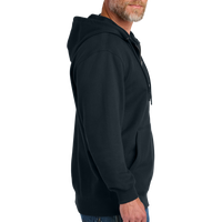 CornerStone Tough Fleece Full Zip Hoodie, Navy, Right Sleeve view