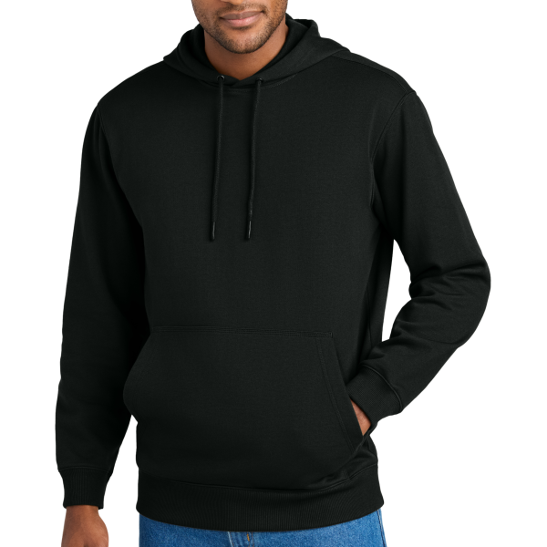 CornerStone Tough Fleece Pullover Hoodie, Black, Front view