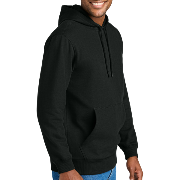 CornerStone Tough Fleece Pullover Hoodie, Black, Right Sleeve view