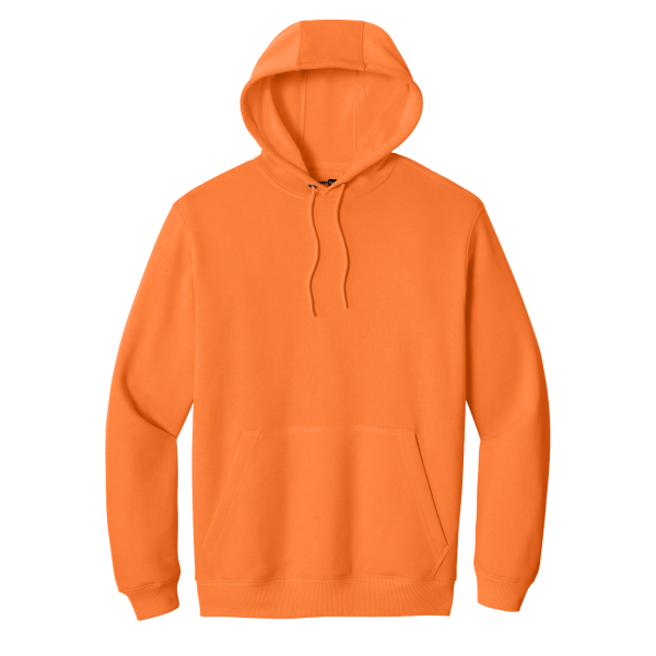 CornerStone Tough Fleece Pullover Hoodie, Bright Orange, Front view