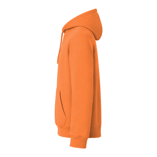 CornerStone Tough Fleece Pullover Hoodie, Bright Orange, Left Sleeve view