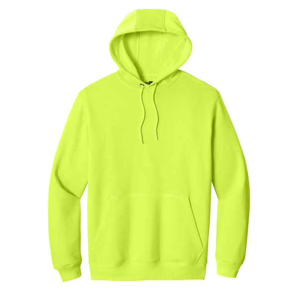 CornerStone Tough Fleece Pullover Hoodie, Bright Yellow, Front view