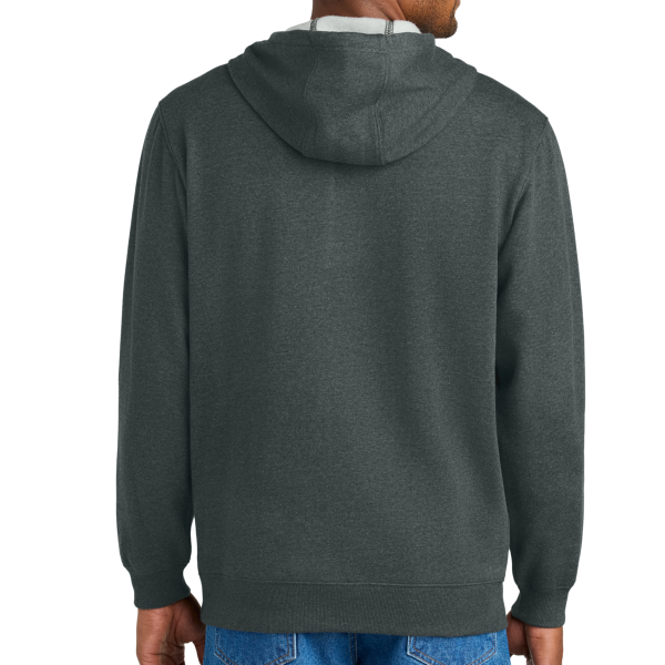 CornerStone Tough Fleece Pullover Hoodie, Charcoal Heather, Back view