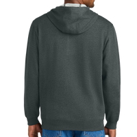 CornerStone Tough Fleece Pullover Hoodie, Charcoal Heather, Back view