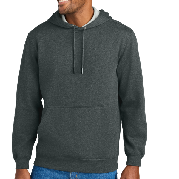 CornerStone Tough Fleece Pullover Hoodie, Charcoal Heather, Front view