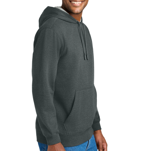 CornerStone Tough Fleece Pullover Hoodie, Charcoal Heather, Right Sleeve view