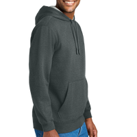 CornerStone Tough Fleece Pullover Hoodie, Charcoal Heather, Right Sleeve view