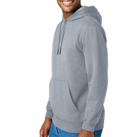 CornerStone Tough Fleece Pullover Hoodie, Heather Grey, Left Sleeve view