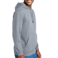 CornerStone Tough Fleece Pullover Hoodie, Heather Grey, Right Sleeve view