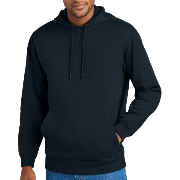 CornerStone Tough Fleece Pullover Hoodie, Navy, Front view