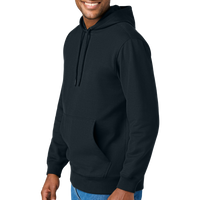 CornerStone Tough Fleece Pullover Hoodie, Navy, Left Sleeve view