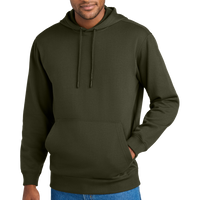 CornerStone Tough Fleece Pullover Hoodie, Tundra Green, Front view