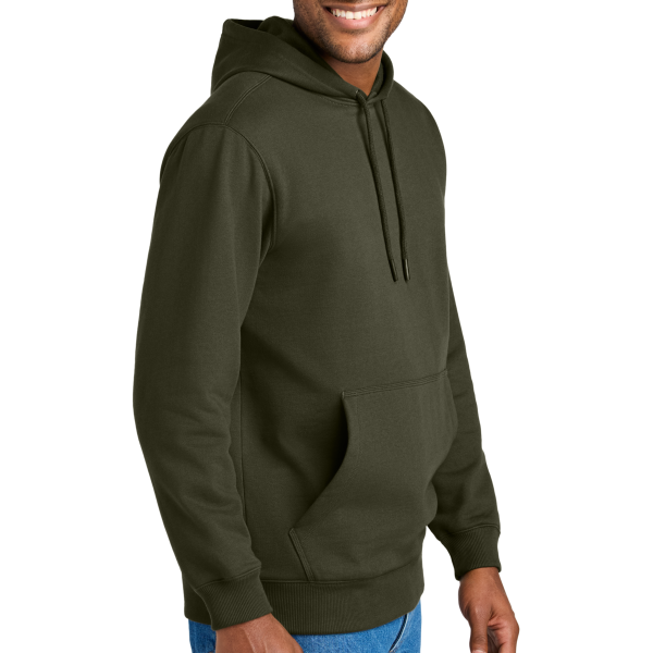 CornerStone Tough Fleece Pullover Hoodie, Tundra Green, Right Sleeve view
