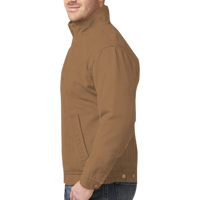 CornerStone Washed Duck Cloth Flannel Lined Work Jacket, Duck Brown, Left Sleeve (Long) view