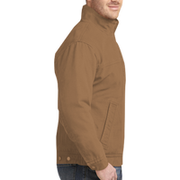 CornerStone Washed Duck Cloth Flannel Lined Work Jacket, Duck Brown, Right Sleeve (Long) view