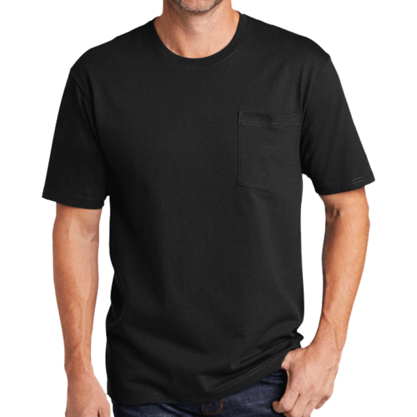 CornerStone Workwear Pocket Tee, Black, Front view