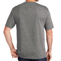 CornerStone Workwear Pocket Tee, Heathered Charcoal, Back view