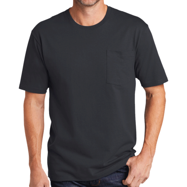 CornerStone Workwear Pocket Tee, Navy Blue, Front view
