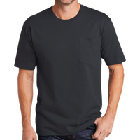 CornerStone Workwear Pocket Tee, Navy Blue, Front view