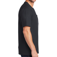 CornerStone Workwear Pocket Tee, Navy Blue, Right Sleeve view