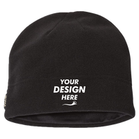 DRI DUCK Epic Performance Beanie, Black, Front view, Mockup