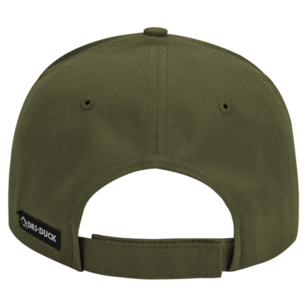 DRI DUCK Legend Cap, Olive Green, Back view