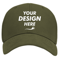 DRI DUCK Legend Cap, Olive Green, Front view, Mockup