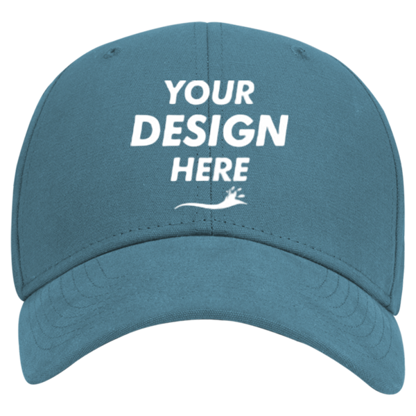DRI DUCK Legend Cap, Slate Blue, Front view, Mockup