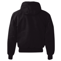 DRI DUCK Men's Cheyenne Boulder Cloth™ Hooded Jacket with Tricot Quilt Lining, Black, Back view