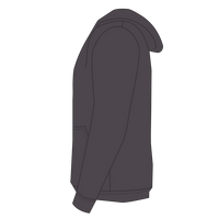 DRI DUCK Men's Cheyenne Boulder Cloth™ Hooded Jacket with Tricot Quilt Lining, Charcoal, Left Sleeve (Long) view