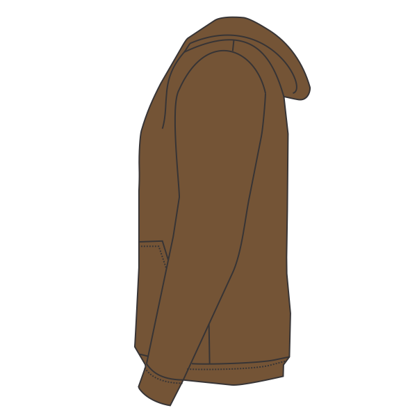 DRI DUCK Men's Cheyenne Boulder Cloth™ Hooded Jacket with Tricot Quilt Lining, Field Khaki, Left Sleeve (Long) view