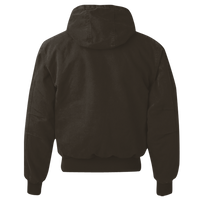 DRI DUCK Men's Cheyenne Boulder Cloth™ Hooded Jacket with Tricot Quilt Lining, Tobacco, Back view