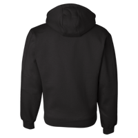 DRI DUCK Men's Crossfire Heavyweight Power Fleece Hooded Jacket with Thermal Lining, Black, Back view