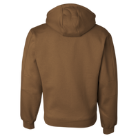 DRI DUCK Men's Crossfire Heavyweight Power Fleece Hooded Jacket with Thermal Lining, Saddle, Back view