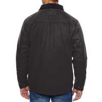 DRI DUCK Men's Endeavor Canyon Cloth™ Canvas Jacket with Sherpa Lining, Black, Back view