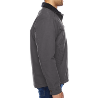 DRI DUCK Men's Endeavor Canyon Cloth™ Canvas Jacket with Sherpa Lining, Charcoal, Right Sleeve view