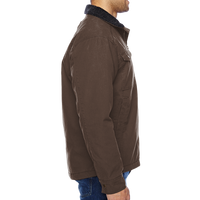 DRI DUCK Men's Endeavor Canyon Cloth™ Canvas Jacket with Sherpa Lining, Tobacco, Right Sleeve view