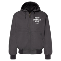 DRI DUCK Men's Laramie Power Move Jacket, Charcoal, Front view, Mockup