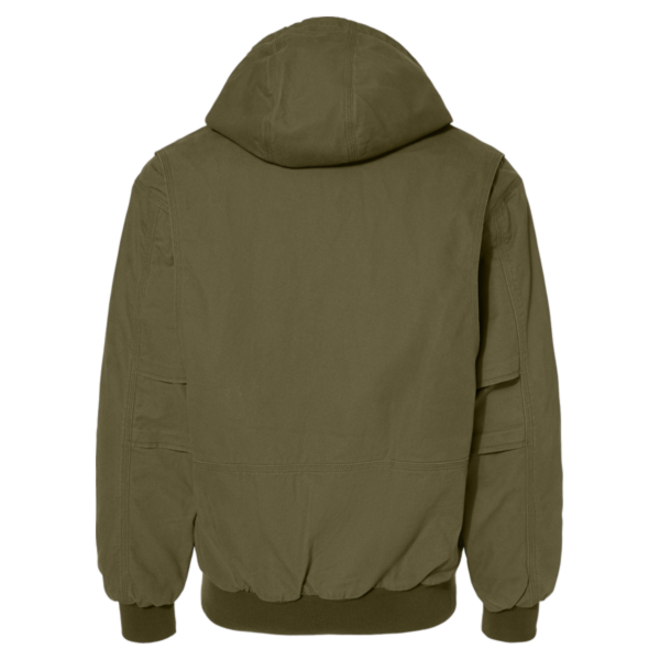 DRI DUCK Men's Laramie Power Move Jacket, Olive, Back view