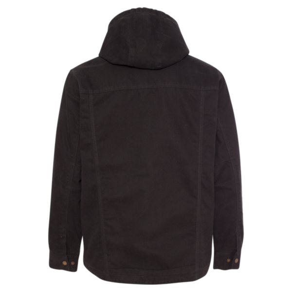 DRI DUCK Men's Laredo Boulder Cloth™ Canvas Jacket with Thermal Lining, Black, Back view