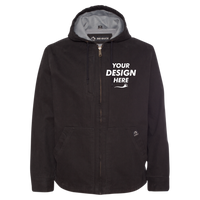 DRI DUCK Men's Laredo Boulder Cloth™ Canvas Jacket with Thermal Lining, Black, Front view, Mockup