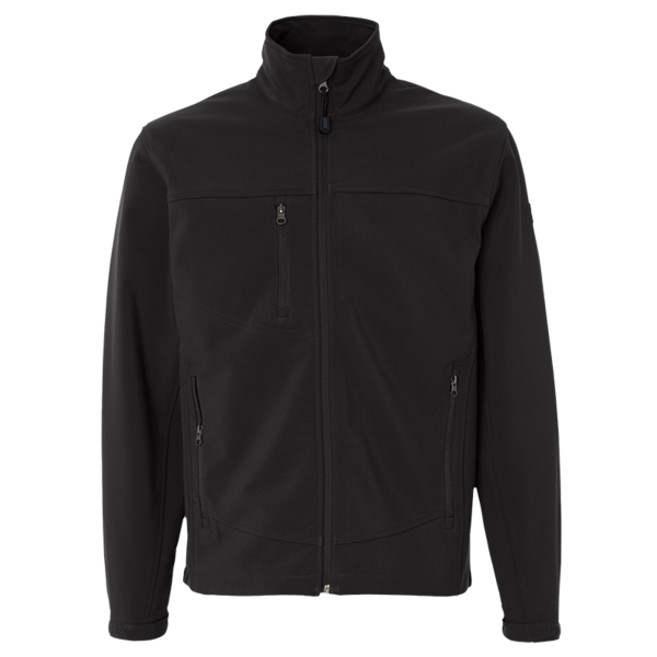 DRI DUCK Men's Motion Soft Shell Jacket, Black / Black, Front view