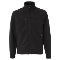DRI DUCK Men's Motion Soft Shell Jacket, Black / Black, Front view