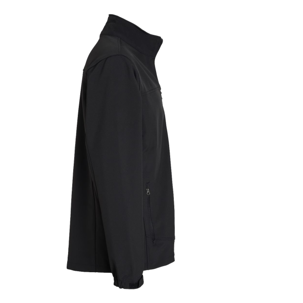 DRI DUCK Men's Motion Soft Shell Jacket, Black / Black, Right Sleeve view