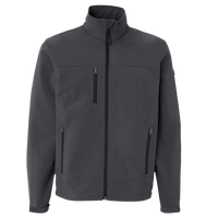 DRI DUCK Men's Motion Soft Shell Jacket, Charcoal / Charcoal, Front view