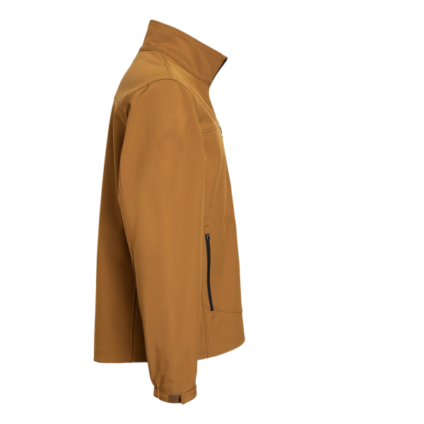 DRI DUCK Men's Motion Soft Shell Jacket, Saddle / Saddle, Right Sleeve view