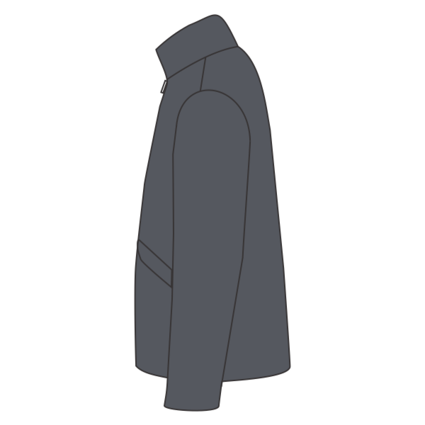 DRI DUCK Men's Ranger Melange Fleece Pullover, Charcoal, Left Sleeve view
