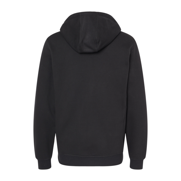 DRI DUCK Men's Woodland Fleece Hooded Pullover, Black, Back view