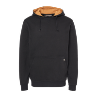 DRI DUCK Men's Woodland Fleece Hooded Pullover, Black, Front view