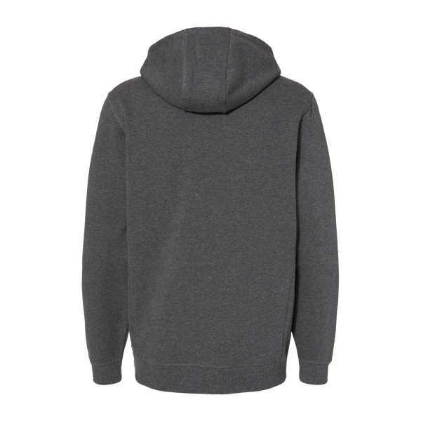 DRI DUCK Men's Woodland Fleece Hooded Pullover, Dark Oxford, Back view